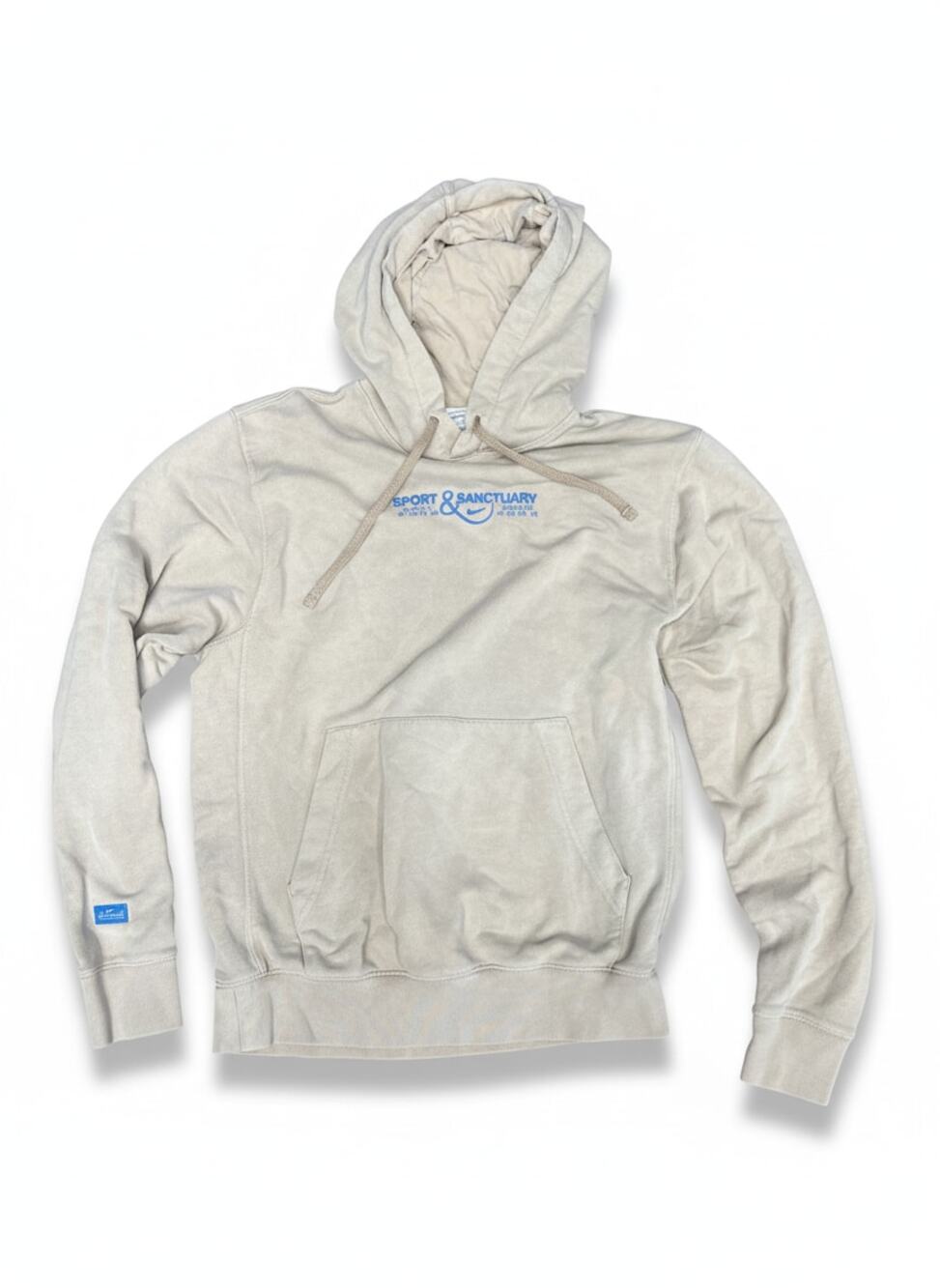 Sport & Sanctuary Nike Beige Pullover Hoodie Men's Small Sweatshirt